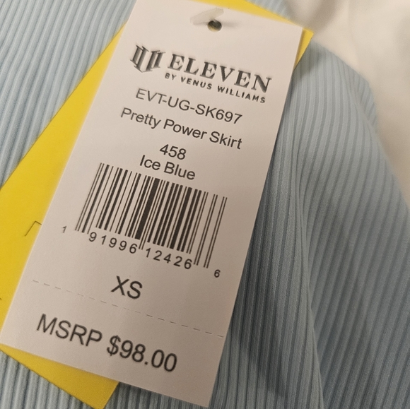 VENUS WILLIAMS SKORT BY ELEVEN.  SIZE X-SM.  NWT. - Picture 4 of 7